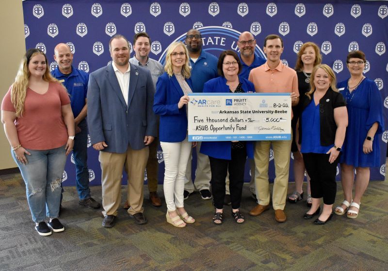 ASUB Receives Foundation Donation from ARcare and Pruitt Insurance Agency
