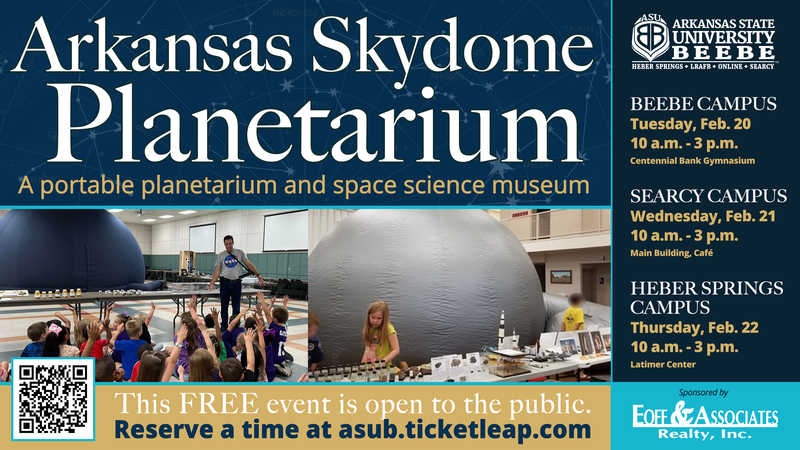 ASU-Beebe to Host Arkansas Skydome Portable Planetarium and Space Science Museum